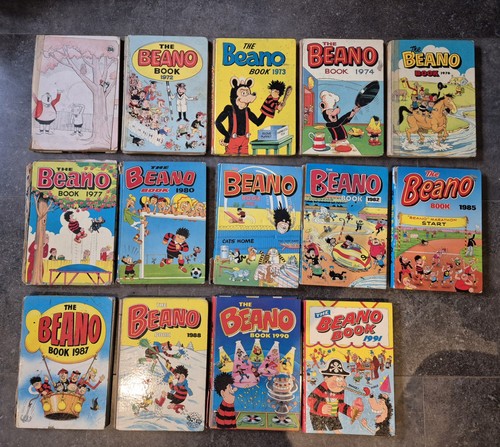 14x vintage beano annuals - 14x,